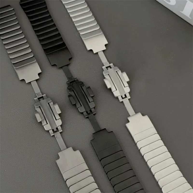 Para Huami Amazfit T-Rex 2 Pulseira de Relógio de Aço Inoxidável com 1 Conta - Cinza
