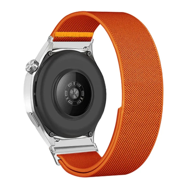 Per Samsung Galaxy Watch7 44mm / 40mm Cinturino per Orologio in Nylon 20mm Regolabile Elastico Sostituivo - Arancione