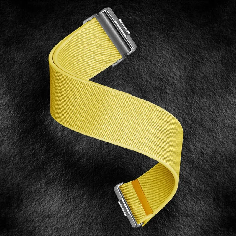 Nylon Watch Band for Huawei Watch Fit 4 Pro / Fit 4 / Fit 3 Adjustable Elastic Replacement Strap - Yellow