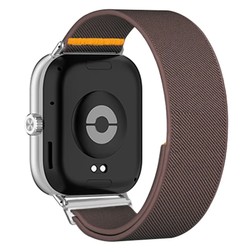 Bracelet de Montre en Nylon pour Xiaomi Smart Band 9 Pro / 8 Pro / Redmi Watch 5 / 4 - Bracelet de Remplacement Élastique Ajustable - Violet Fumé