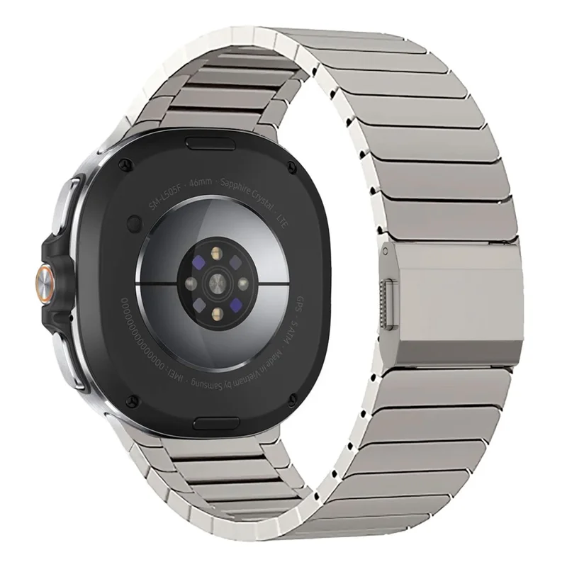 Replacement Band for Samsung Galaxy Watch8 44mm / 40mm / Watch8 Classic 46mm Stainless Steel Watch Strap - Titanium
