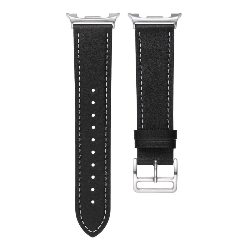 Replacement Strap for Samsung Galaxy Watch8 44mm / 40mm / Watch8 Classic 46mm Genuine Cow Leather Watch Band - Black