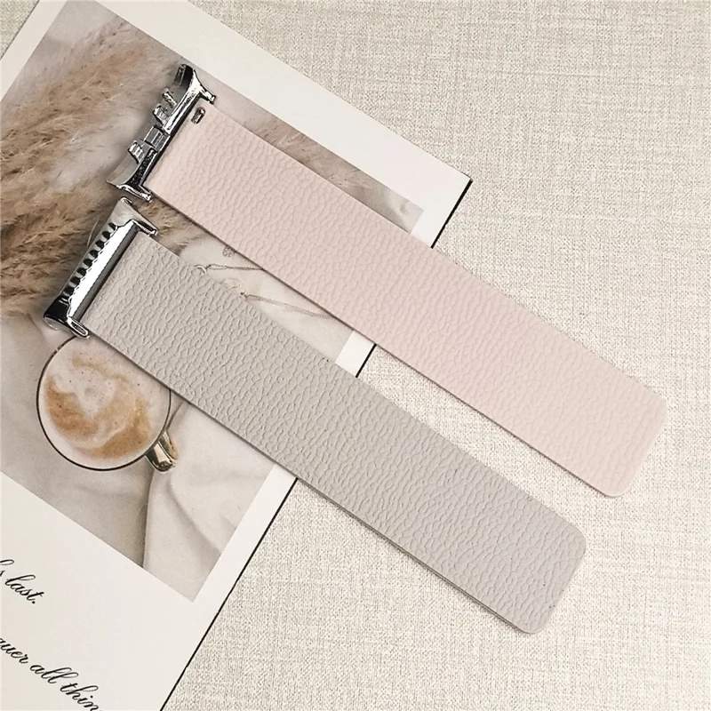 For Huawei Watch D2 Silicone Watch Band Litchi Texture Magnetic Wrist Strap -  Starlight  /  Pink