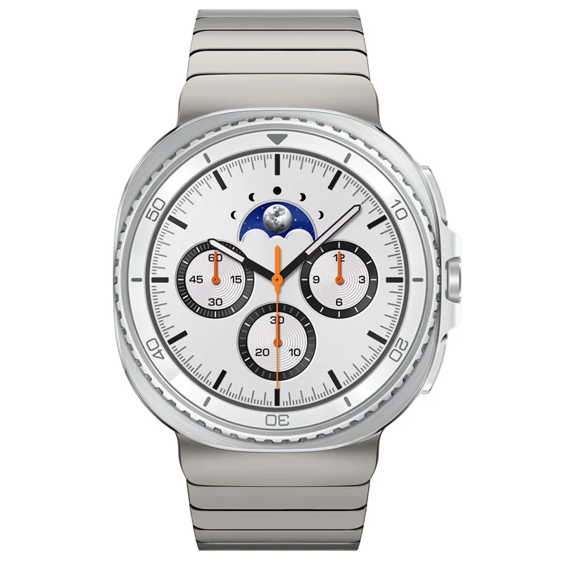 For Samsung Galaxy Watch8 44mm / 40mm / 8 Classic 46mm Titanium Alloy One-bead Watch Strap with Butterfly Clasp - Titanium