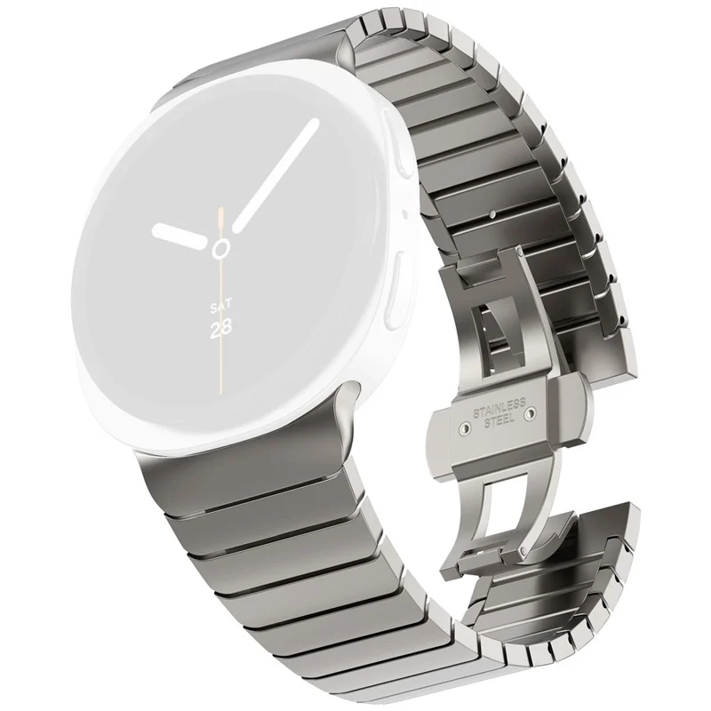 Samsung Galaxy Watch Ultra (2025) 47mm / Ultra 47mm Titanium Alloy One-bead Watch Strap with Butterfly Clasp - Titanio