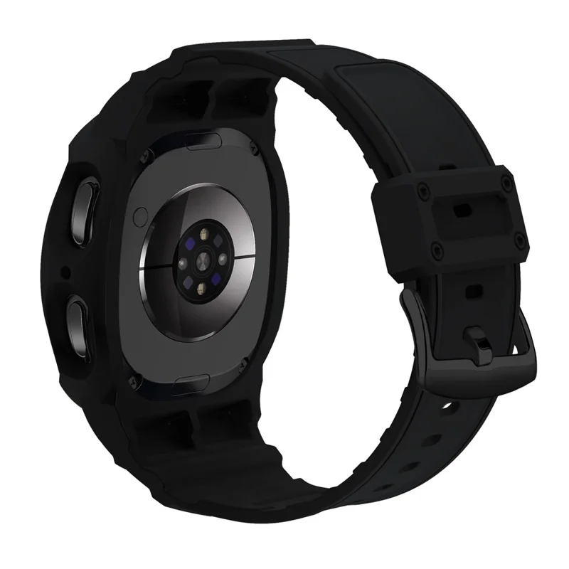 Samsung Galaxy Watch8 40mm Bracelet de montre en TPU intégré avec boîtier anti-chute - Noir