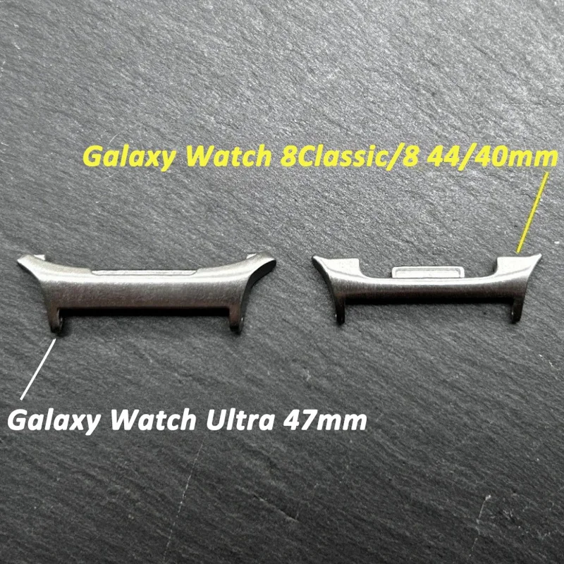 Für Samsung Galaxy Watch Ultra (2025) 47mm / Watch Ultra 47mm Edelstahl-Armband mit Schmetterlingsschließe - Silber