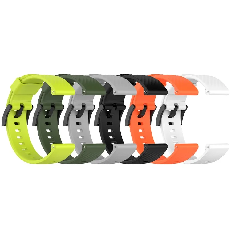 Sport Silicone Band Replacement Band Straps Wristbands Bracelet for Suunto Spartan Sport / Spartan Sport Wrist HR / Suunto 9 / 9 Baro / Suunto 7 / Suunto D5 - Black