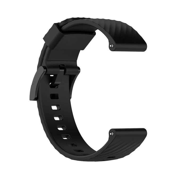 Sport Silicone Band Replacement Band Straps Wristbands Bracelet for Suunto Spartan Sport / Spartan Sport Wrist HR / Suunto 9 / 9 Baro / Suunto 7 / Suunto D5 - Black