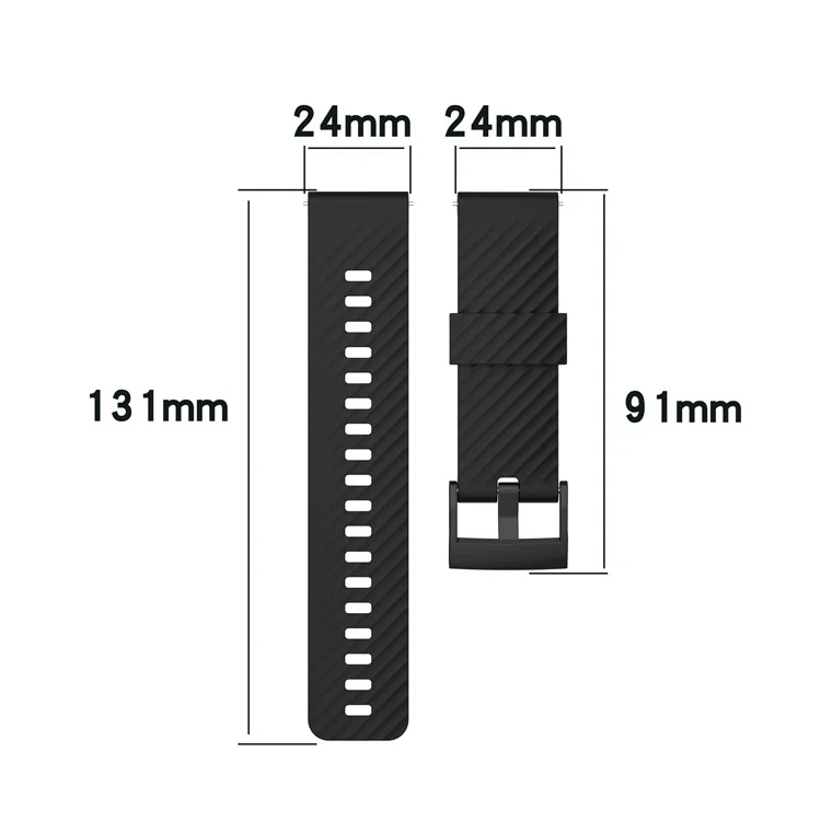 Sport Silicone Band Replacement Band Straps Wristbands Bracelet for Suunto Spartan Sport / Spartan Sport Wrist HR / Suunto 9 / 9 Baro / Suunto 7 / Suunto D5 - Black