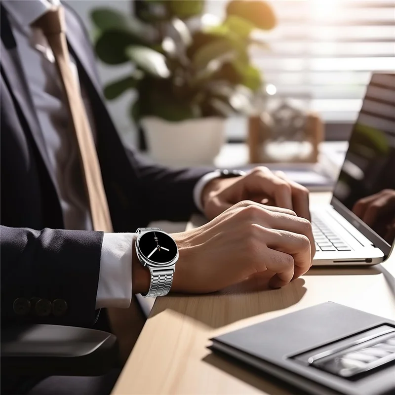 Magnetic Strap for Samsung Galaxy Watch8 44mm / 40mm / Classic 46mm Stainless Steel Watch Band, Silver