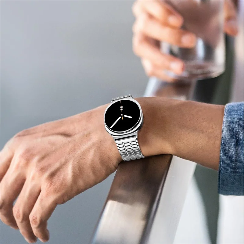 Magnetic Strap for Samsung Galaxy Watch8 44mm / 40mm / Classic 46mm Stainless Steel Watch Band, Silver