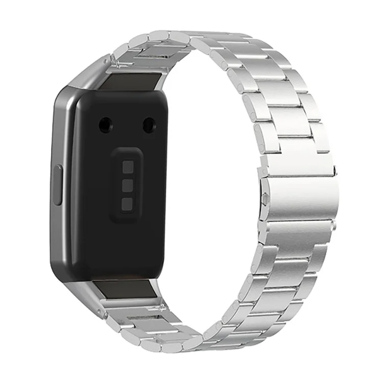 Premium Acero Inoxidable 3 Cuentas Proceso De Corte Preciso Pulsera De Reemplazo De Pulsera Reloj Banda Para Huawei Honor 6 / Banda De Huawei 6 - Plata