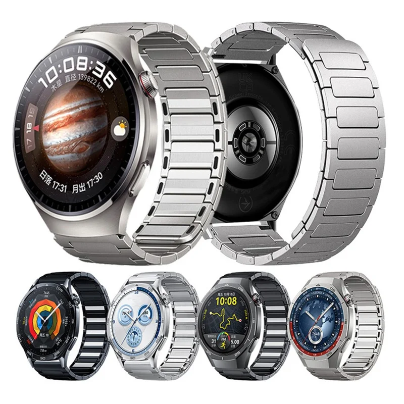Pulseira de Relógio de 22mm para Huawei Watch GT 5 Pro 46mm / 5 46mm / 4 46mm / Samsung Galaxy Watch3 45mm Pulseira de Aço Inoxidável - Prata