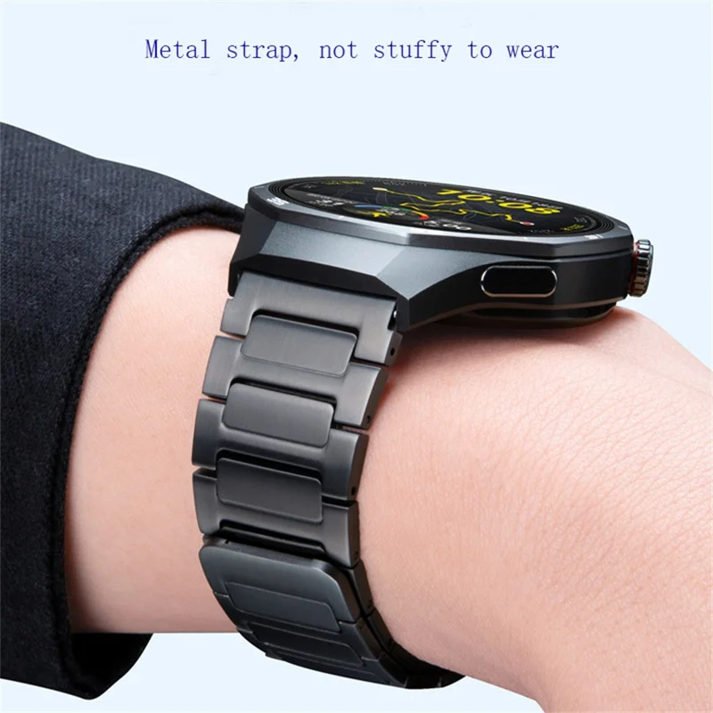 Banda de reloj de 20 mm para Samsung Galaxy Watch7 44 mm / 40 mm / 6 40 mm / 44 mm / 6 Classic 43 mm / 47 mm / Huawei Watch GT 3 42 mm Pulsera de acero inoxidable - Gris titanio