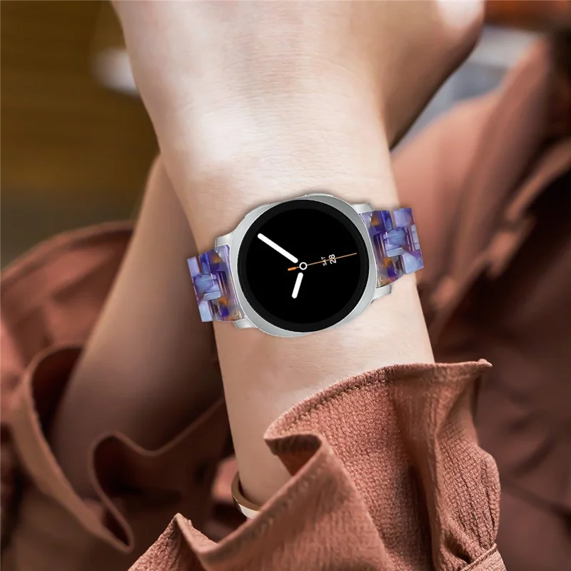 For Samsung Galaxy Watch Ultra (2025) 47mm / Watch Ultra 47mm Watch Strap Acrylic Resin Waterproof Slim Wrist Band - Blue Ocean