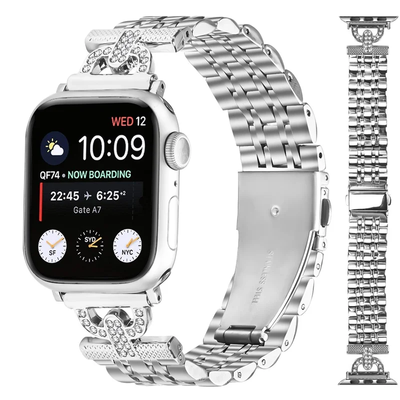 Cinturino per Apple Watch Series 10 Ultra 9 8 7 SE 6 5 4 3 2 1 46mm 49mm 45mm 44mm 42mm Cinturino in acciaio inossidabile