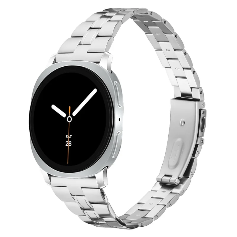 Edelstahl-Armband für Samsung Galaxy Watch8 Classic 46mm / Watch8 44mm / 40mm Drei-Perlen-Schmales Armband