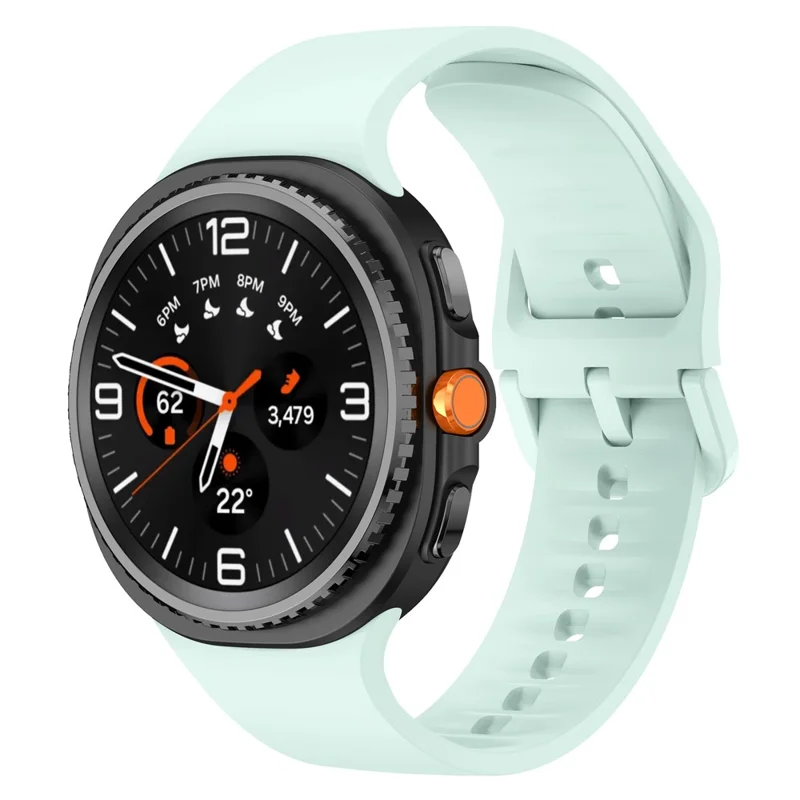 Watch Band For Samsung Galaxy Watch8 40mm 44mm / Watch8 Classic 46mm Soft Silicone Adjustable Strap Replacement - Mint Green