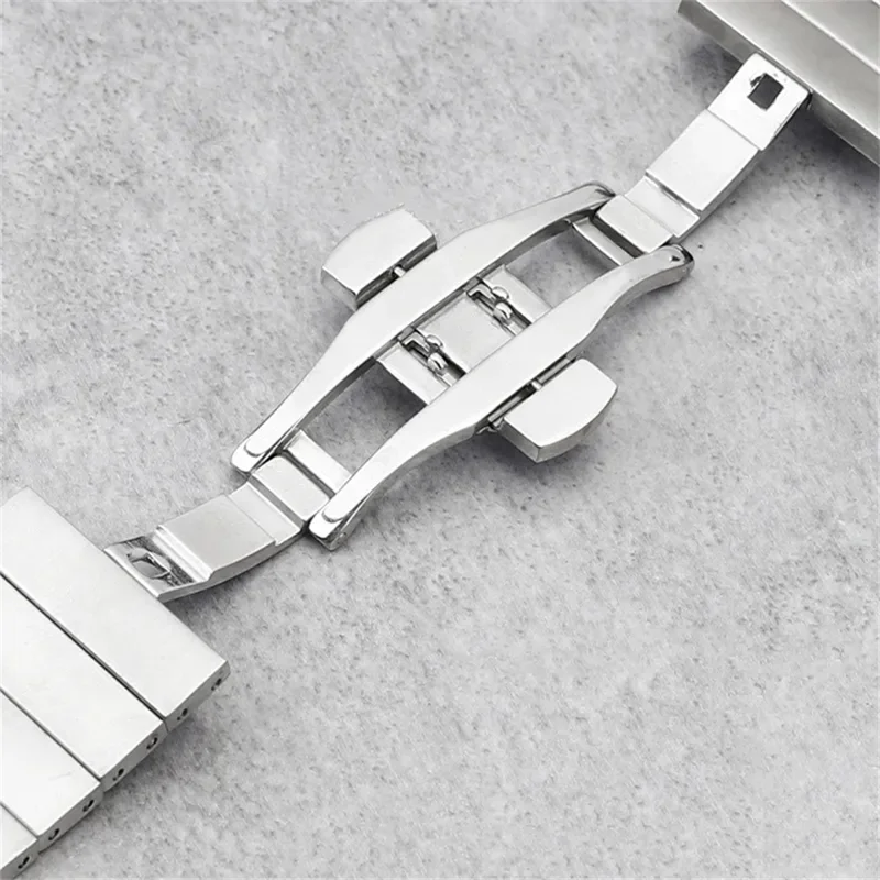 Stainless Steel Watch Band for Xiaomi Redmi Watch 5 / 4 / Smart Band 9 Pro / Smart Band 8 Pro Butterfly Clasp Wrist Strap - Black