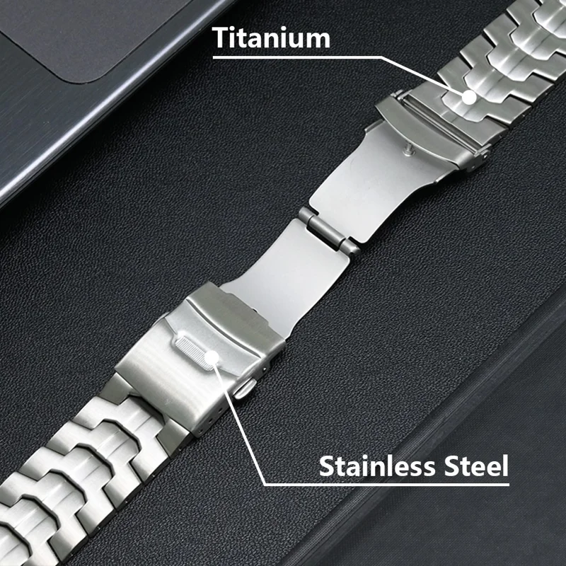 For Huawei Watch Fit 2 Titanium Alloy Watch Strap Adjustable Wristband with Stainless Steel Buckle - Black