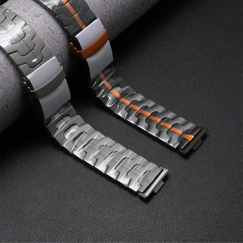 For Huawei Watch Fit 2 Titanium Alloy Watch Strap Adjustable Wristband with Stainless Steel Buckle - Black