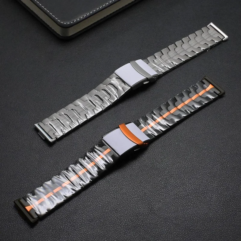 For Huawei Watch Fit 2 Titanium Alloy Watch Strap Adjustable Wristband with Stainless Steel Buckle - Black