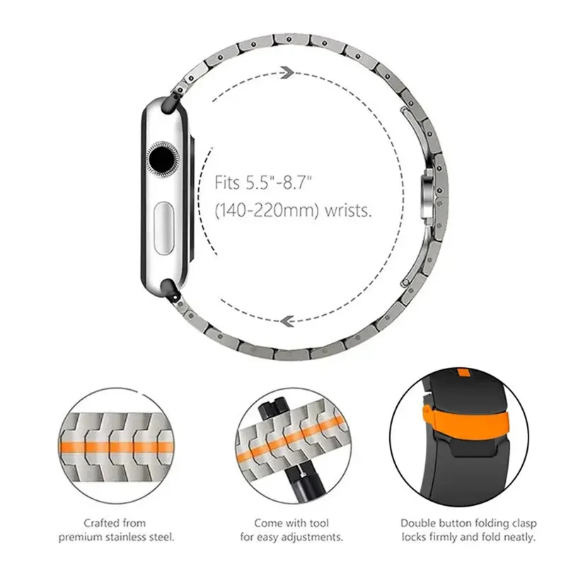 For Huawei Watch Fit 2 Titanium Alloy Watch Strap Adjustable Wristband with Stainless Steel Buckle - Black