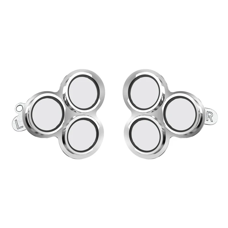 1 Pair For Meta Quest 3S Lens Protector Tempered Glass Alloy Anti-Explosion VR Headset Lens Film - Silver