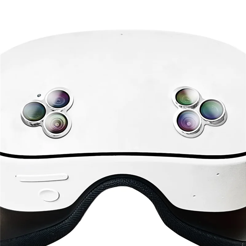 1 Pair For Meta Quest 3S Lens Protector Tempered Glass Alloy Anti-Explosion VR Headset Lens Film - Silver