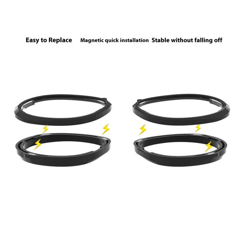 1 Para do Meta Quest 3S VR Glasses Myopia Lens Magnetic PC Frame Soczewki ze szkła żywicznego, -4,25 D do -6,00 D wadę wzroku - Wysoka Jakość