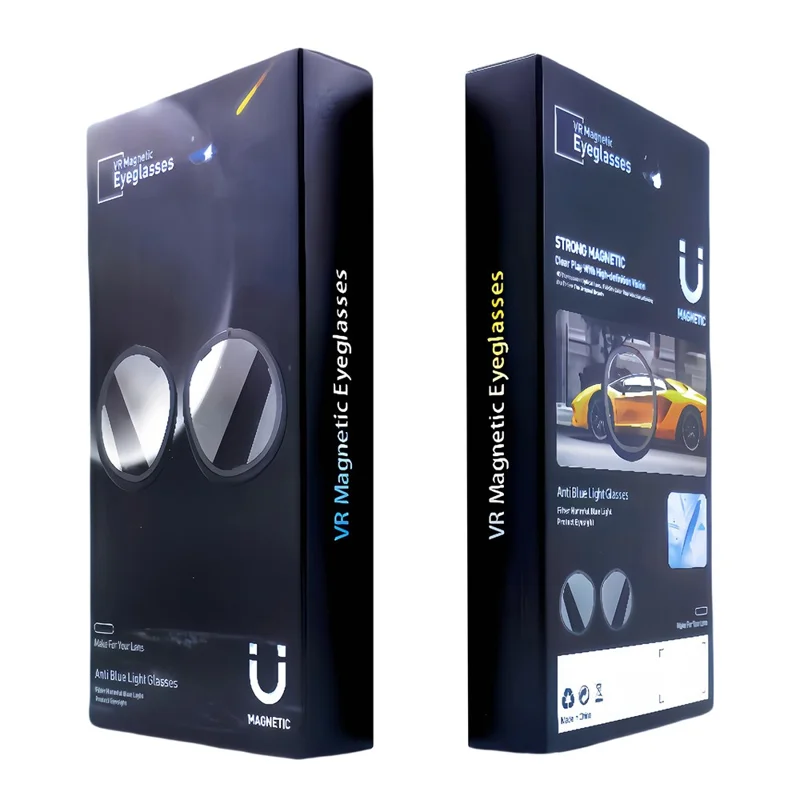 1 par til Meta Quest 3S VR-briller Myopi-linse med magnetisk PC-ramme, højkvalitetsharpelinser, -6,25 D til -10,00 D myopi – Høj opløsning