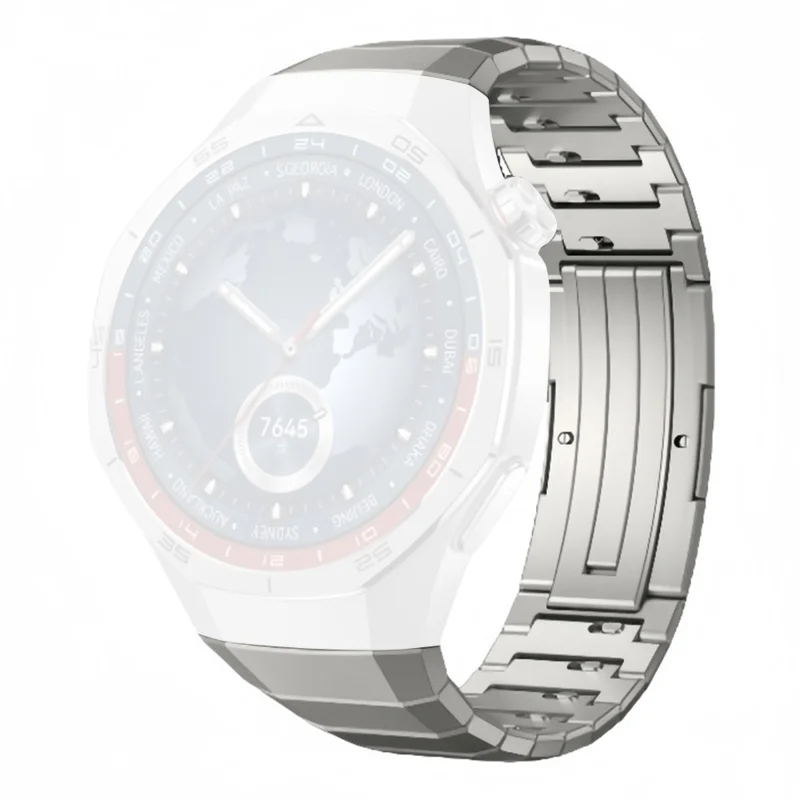 For Huawei Watch GT 6 Pro 46mm Wrist Band 1-Bead Quick Release Titanium Alloy Watch Strap - Titanium