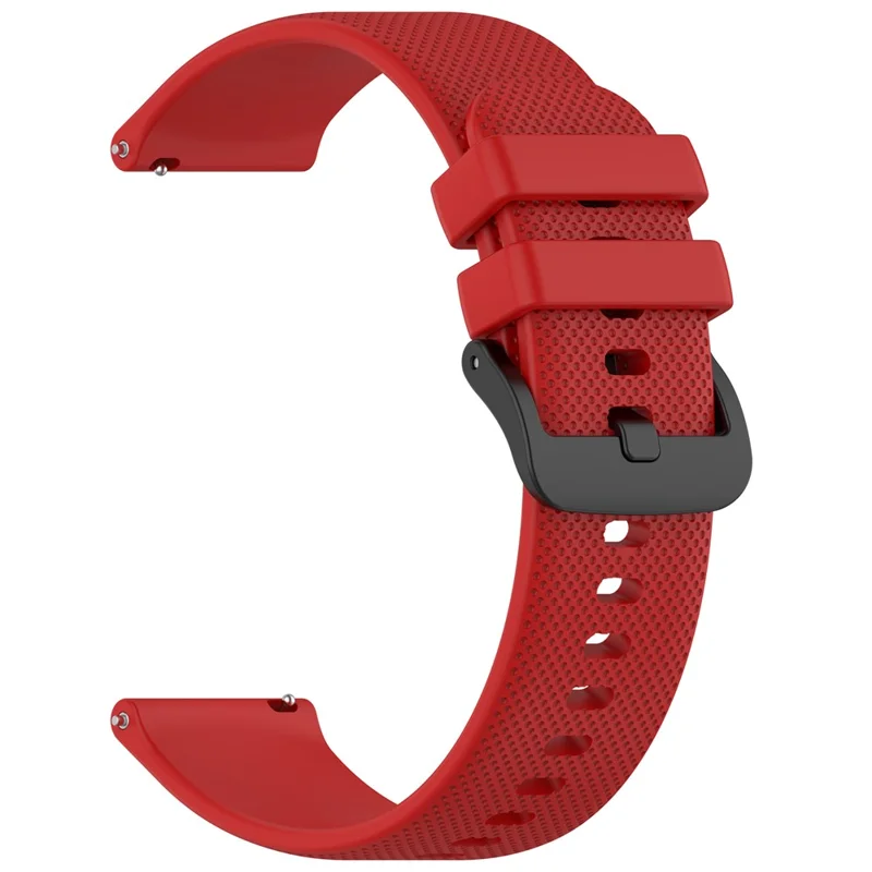 For Cosmo JrTrack 5 Kids Smart Watch 20mm Watch Band Textured Silicone Strap - Red