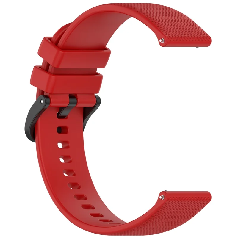 For Cosmo JrTrack 5 Kids Smart Watch 20mm Watch Band Textured Silicone Strap - Red