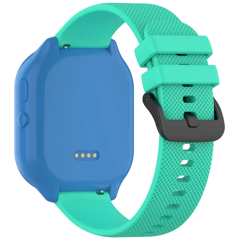For Cosmo JrTrack 5 Kids Smart Watch 20mm Watch Band Textured Silicone Strap - Teal