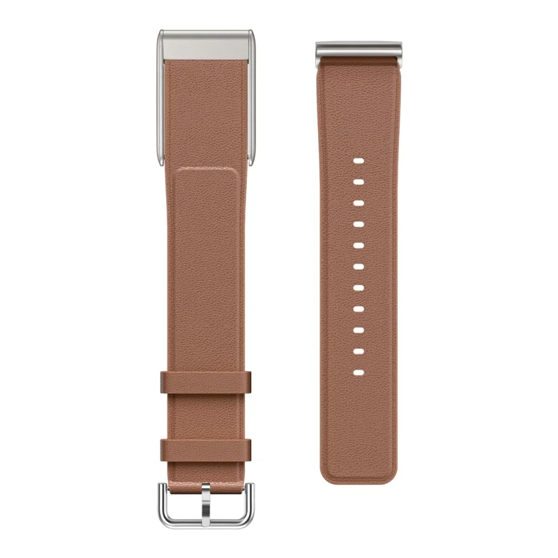 For WHOOP 5.0 Leather Strap with Pin Buckle Adjustable Wrist Size Watch Band - Brown