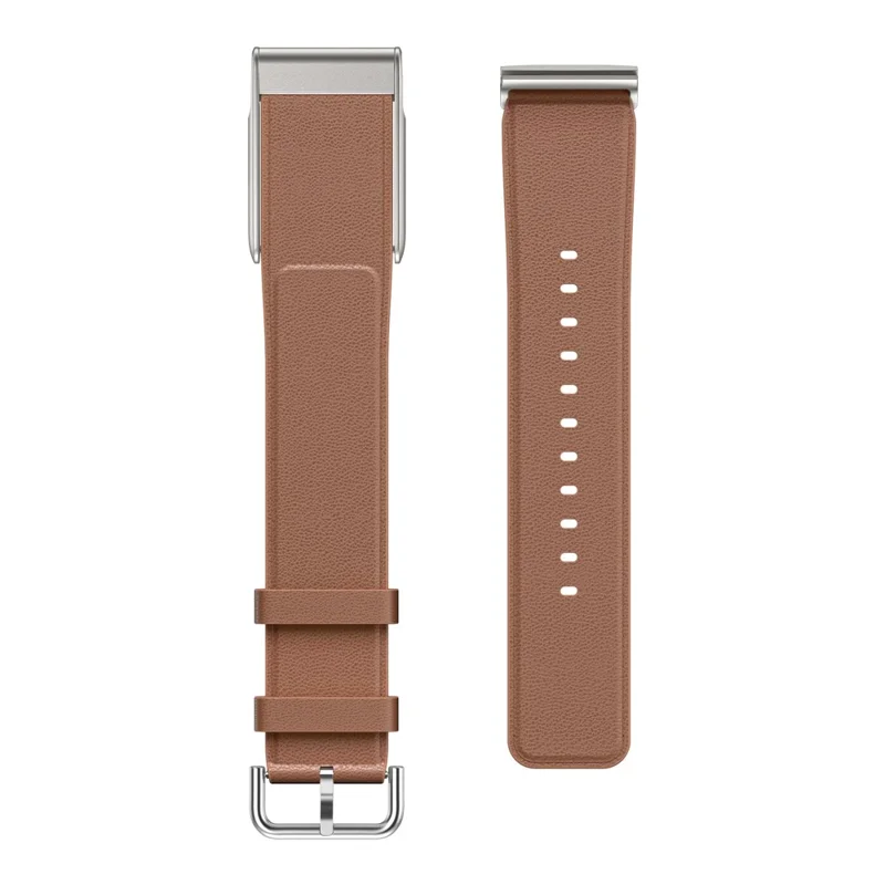 For WHOOP 5.0 LIFE MG Leather Strap with Pin Buckle Adjustable Wrist Size Watch Band - Brown