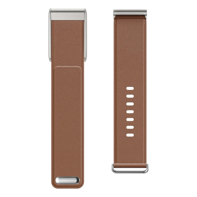 For WHOOP 5.0 Leather Watch Band with Button Buckle Fitness Tracker Adjustable Strap - Brown