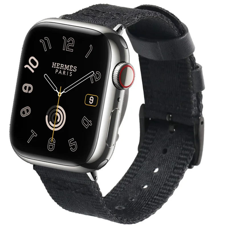 Silikonarmband für Apple Watch Series 11 10 42mm / 9 8 7 41mm / SE3 SE2 SE 6 5 4 40mm / 3 2 1 38mm Schnellverschluss Ersatzarmband - Schwarz
