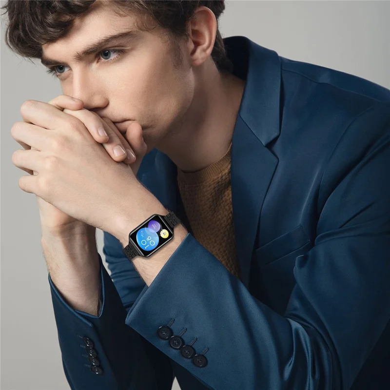 For Xiaomi Redmi Watch 5 / Watch 4 Band Slim 7-Bead Stainless Steel Watch Strap - Black