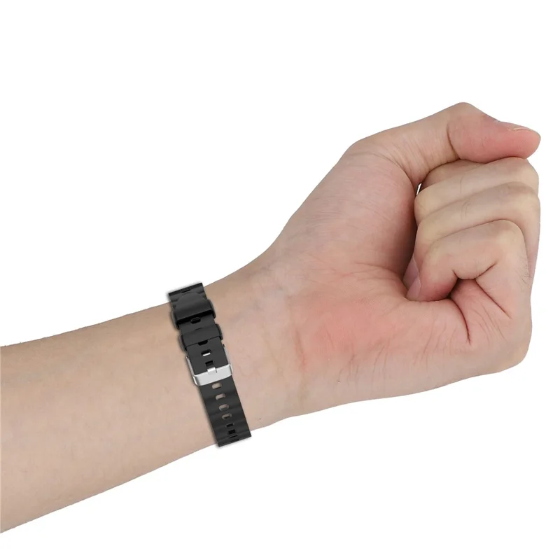 Pulseira de Silicone Macio com Barras de Liberação Rápida para Huawei Watch GT 6 41mm / GT 5 Pro 42mm - Preta