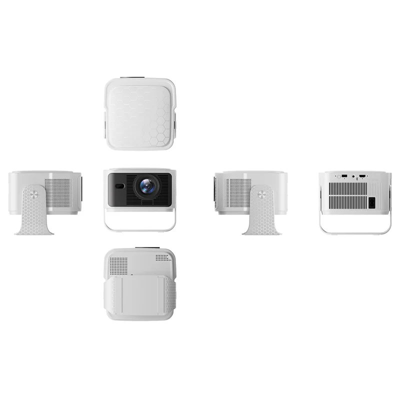 HY350MAX Android 14 LED Video Projector H726 2GB RAM 32GB WiFi6 BT5.4 500ANSI 1080P Home Theater Projector - US Plug