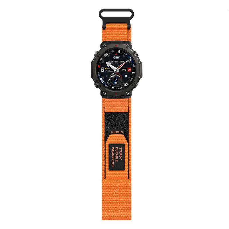 Huami Amazfit T-Rex 3 Pro Nylon Watch Band Outdoor Hiking Sostituzione Cinturino - Arancione