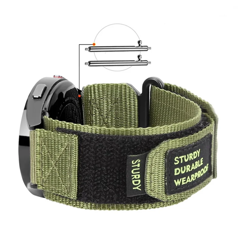 Huami Amazfit T-Rex 3 Pro Nylon Watch Band Outdoor Hiking Sostituzione Cinturino - Arancione