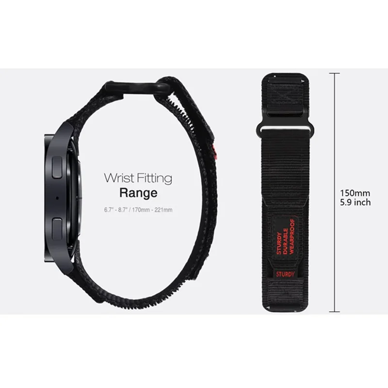 Huami Amazfit T-Rex 3 Pro Nylon Watch Band Outdoor Hiking Sostituzione Cinturino - Arancione