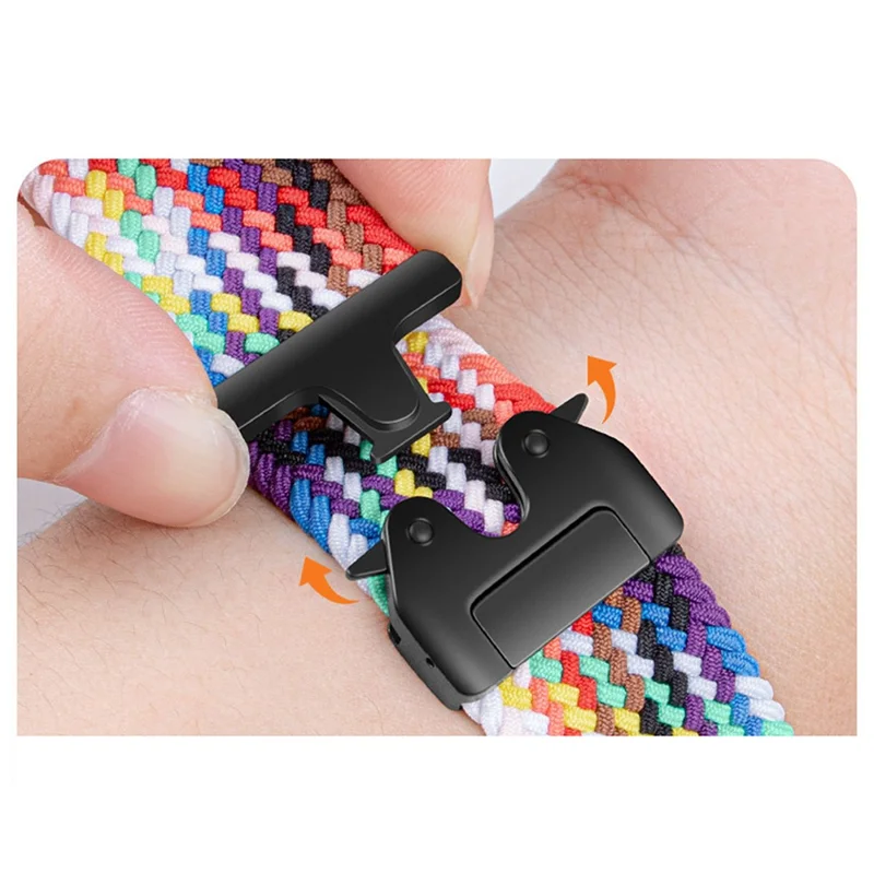 Cinturino in Nylon per Samsung Galaxy Watch8 44mm / 40mm / 8 Classic 46mm Regolabile Fibbia a Paracadute Traspirante - Verde Oliva Scuro