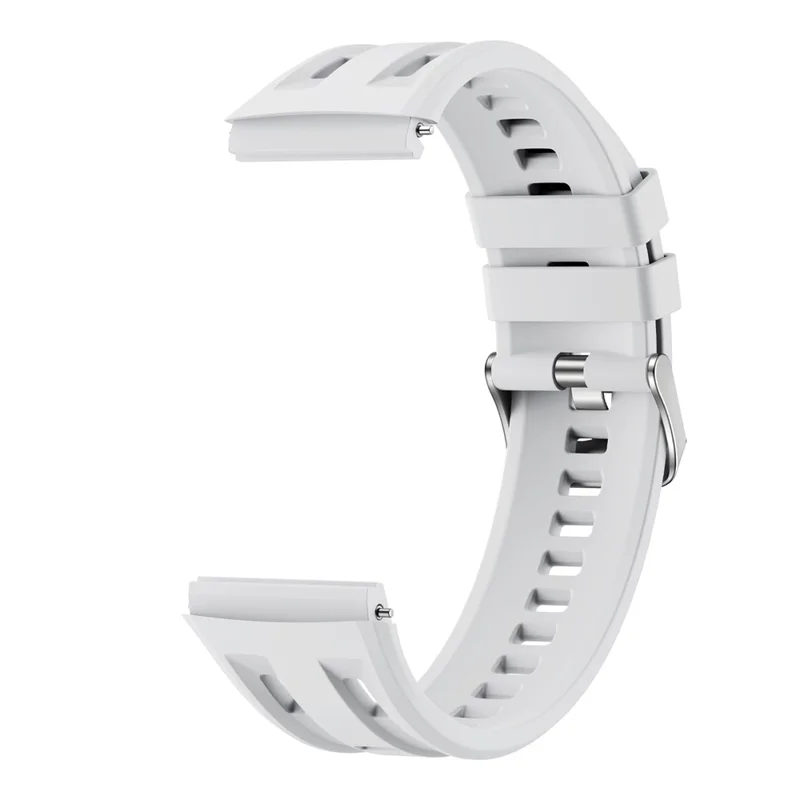 For Huawei Watch GT 6 Pro 46mm Replacement Strap Solid Color Silicone Watch Band - White