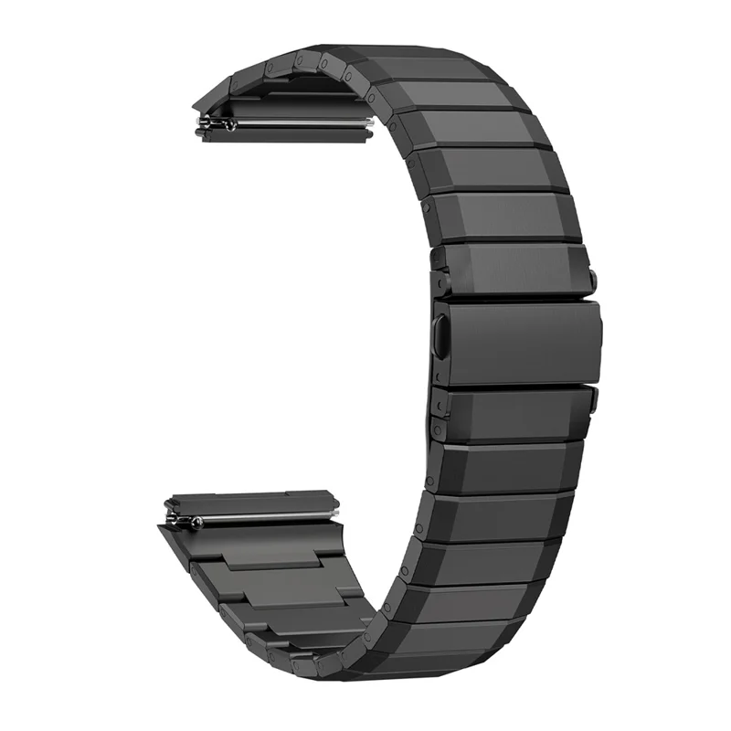 For Huawei Watch GT 6 Pro 46mm Titanium Alloy Watch Band Bamboo Segment Wrist Strap - Black
