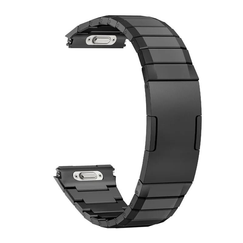 For Huawei Watch GT 6 Pro 46mm Quick Release Strap Bamboo Joint Design Titanium Alloy Watch Band - Black